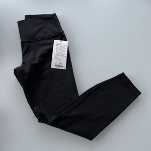 NWT Lululemon Black Wunder Under High-Rise 7/8 Tight Leggings